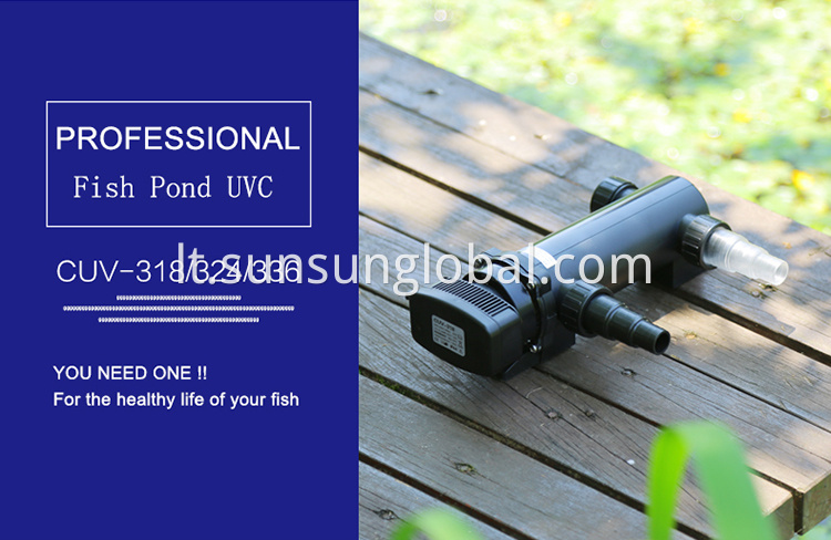 Sunsun baktericidinė UVC LED UV sterilizatoriaus lempa žuvų bakui